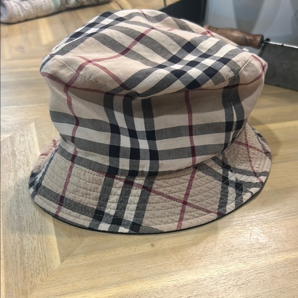 Burberry Accessories - COPY - Burberry Cream and Black Bucket Hat reversible